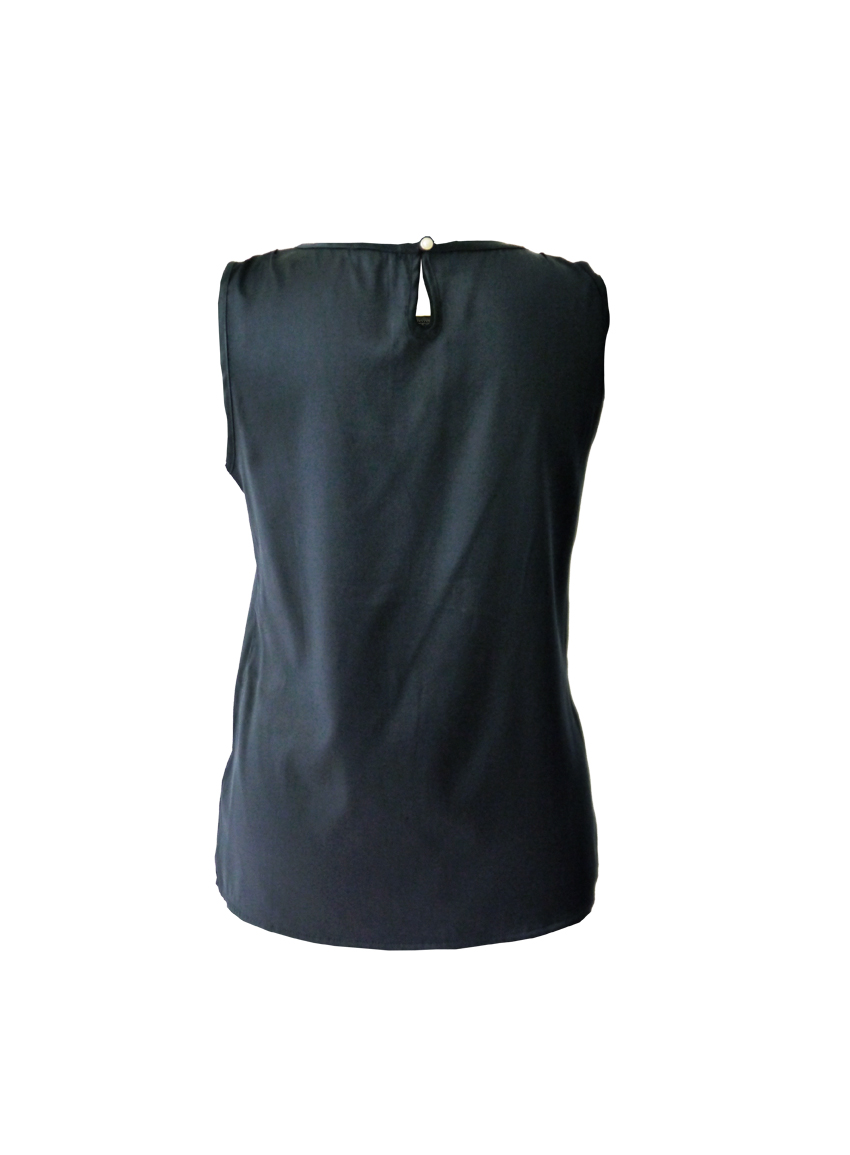 bijzonder kloon Telegraaf Zwart zijden top – Zijden dames blouses ISSA WHO Boutique
