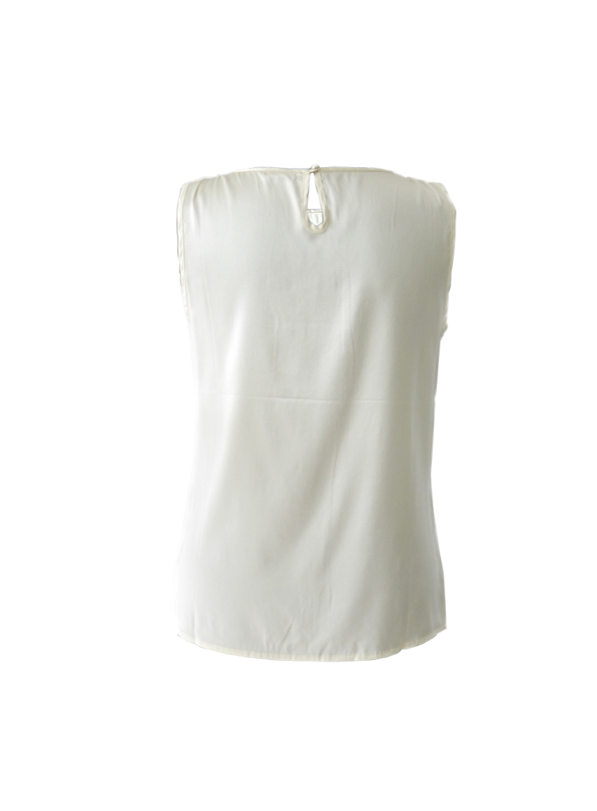 heerser patroon het spoor Gebroken wit zijden top – Zijden dames blouses ISSA WHO Boutique