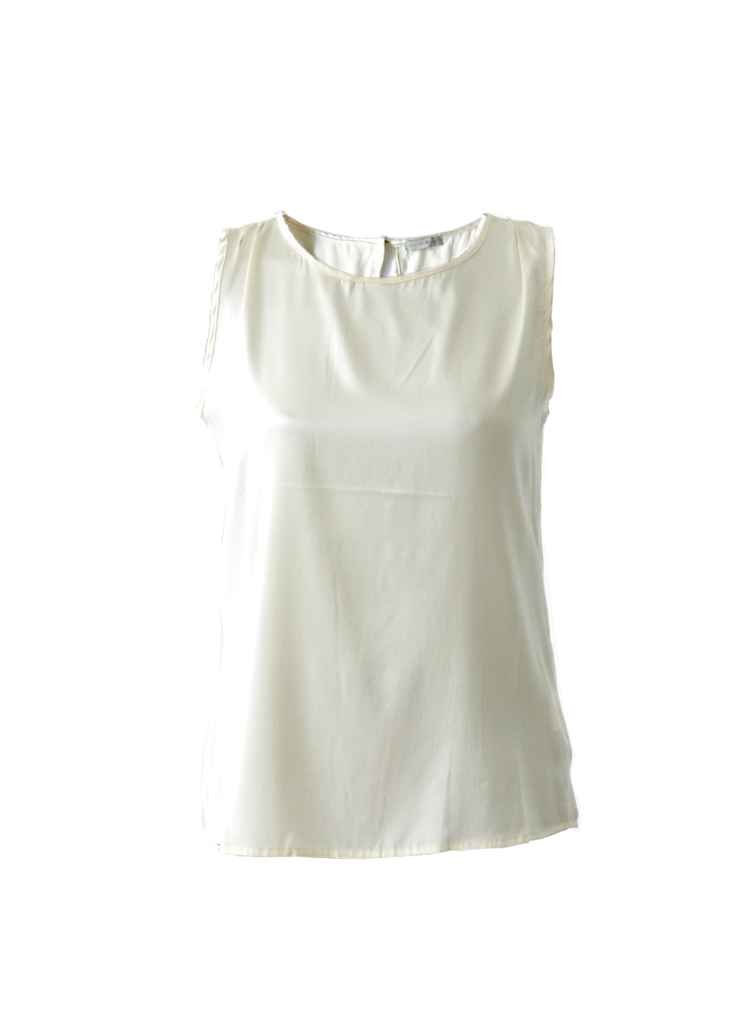 heerser patroon het spoor Gebroken wit zijden top – Zijden dames blouses ISSA WHO Boutique